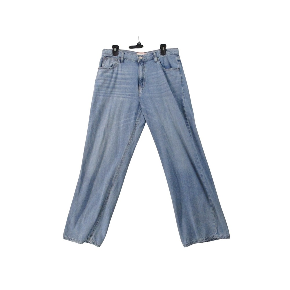 Lucky Brand Womens High Rise Wide Leg Jeans Light Wash Denim Blue Size 12/31